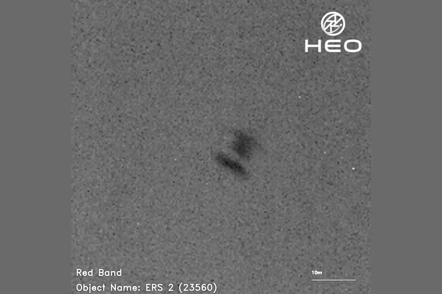 The UK Space Agency has released images of the satellite re-entering the atmosphere.