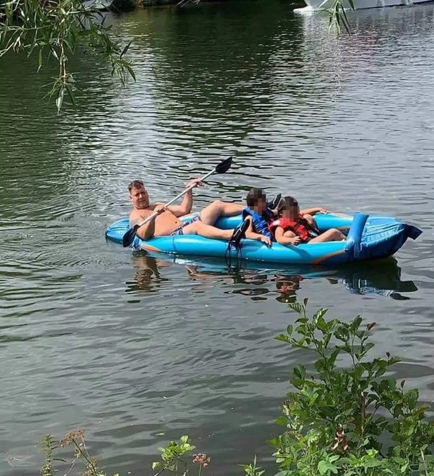 Images showed him kayaking and fishing.