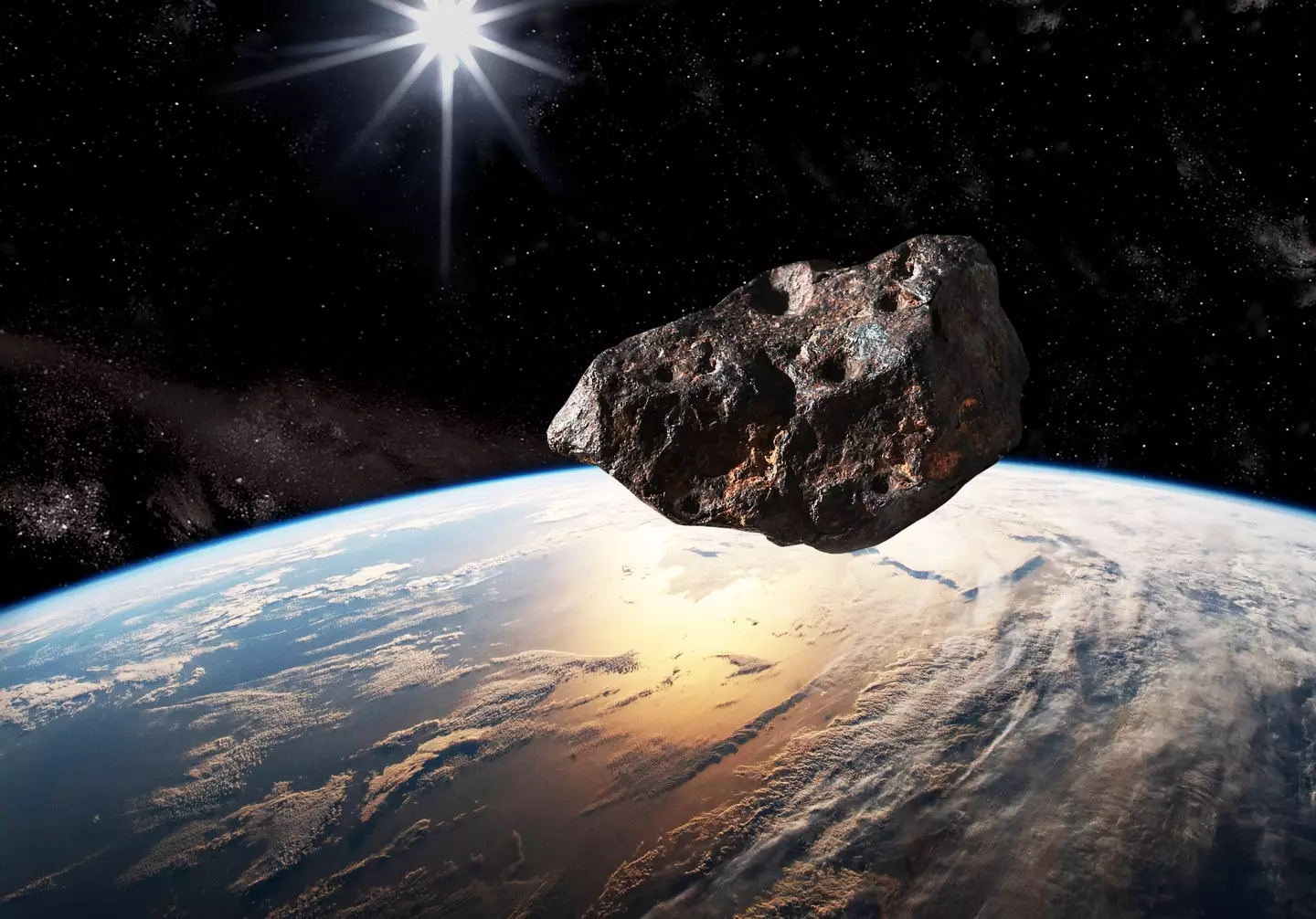 The asteroid has a 4 percent chance of hitting the Moon (Photoshopped image via Getty Stock Images)