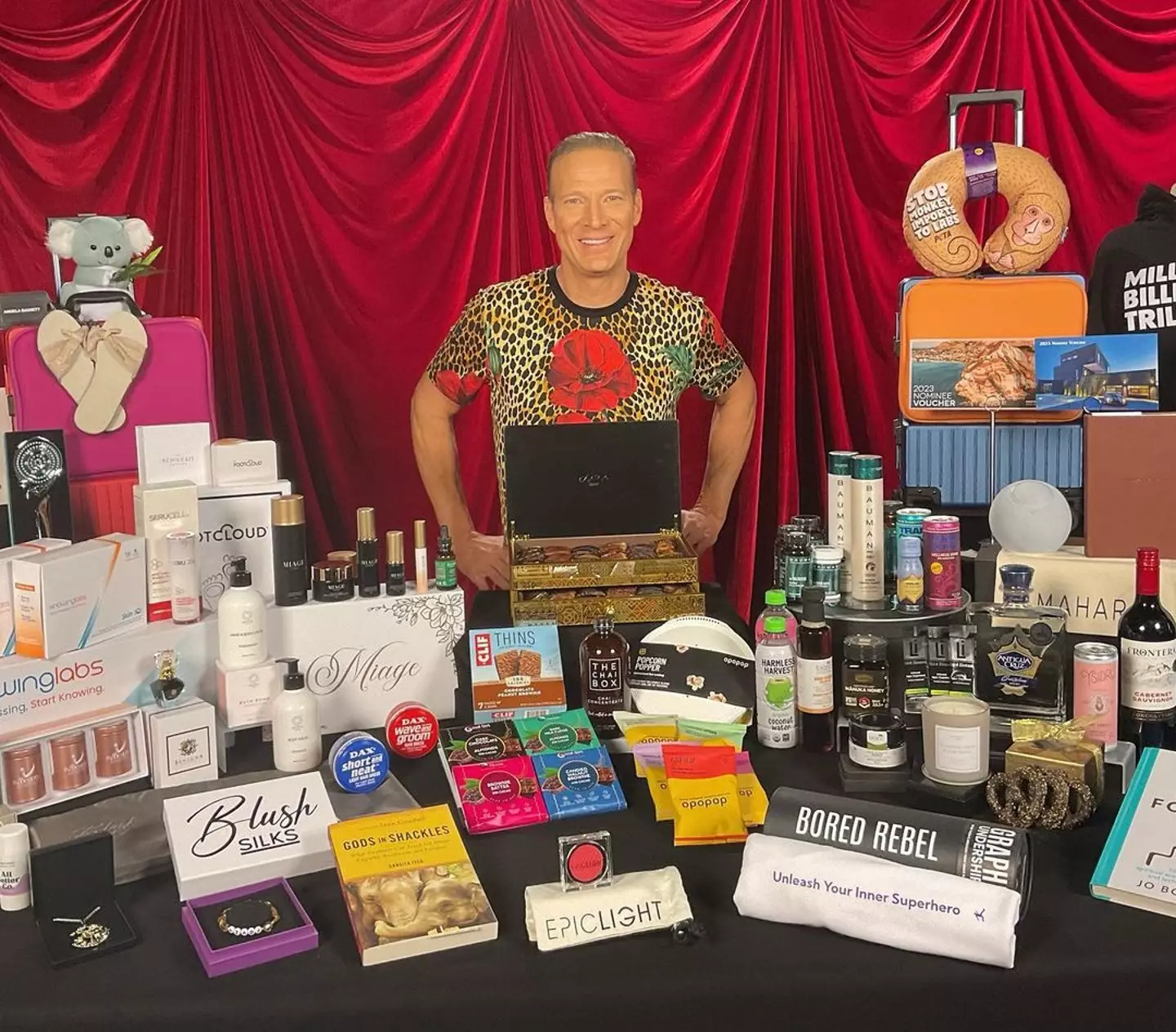 Lash Fary showing off this year's haul.