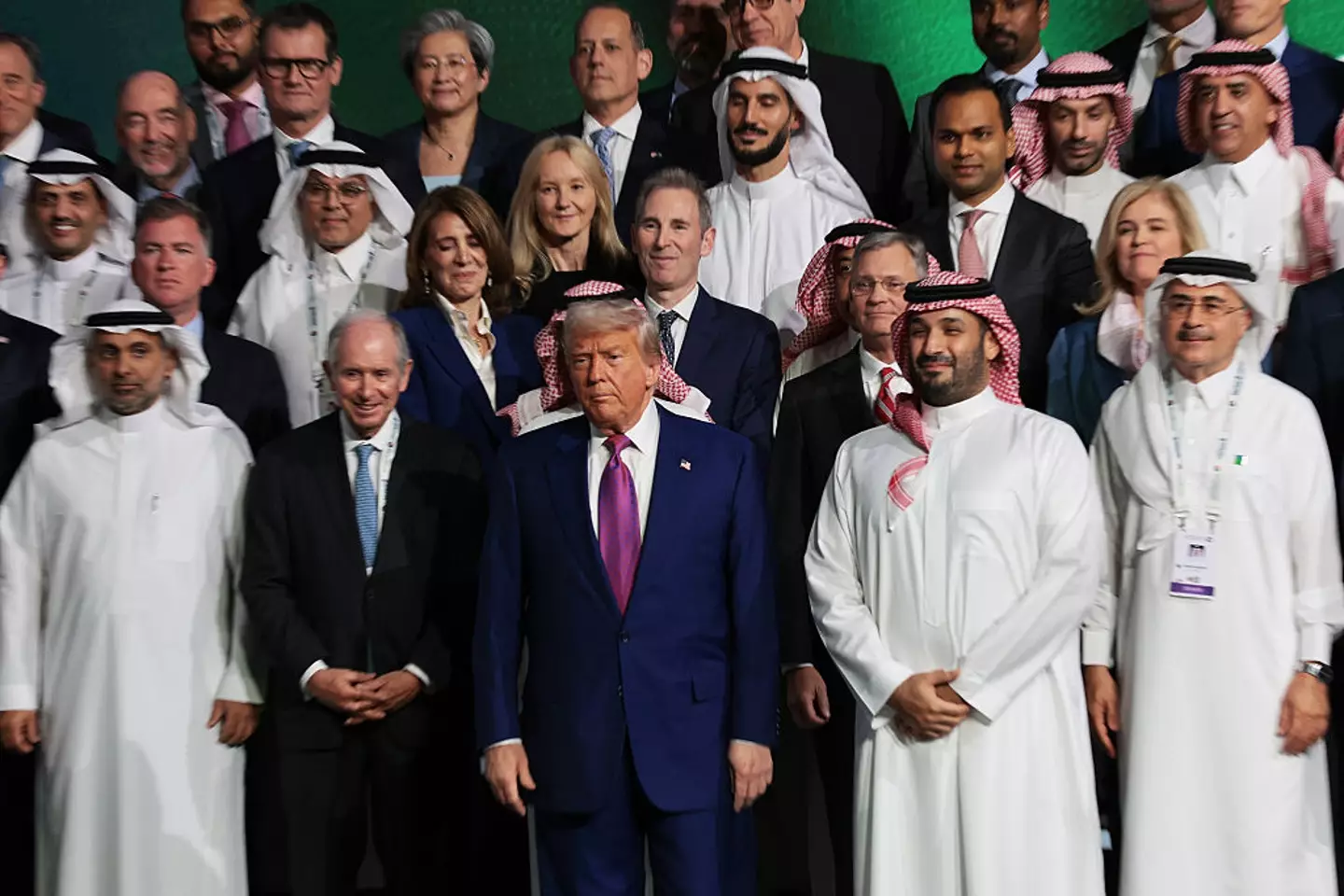 Trump with business leaders in Saudi Arabia (Win McNamee/Getty Images)