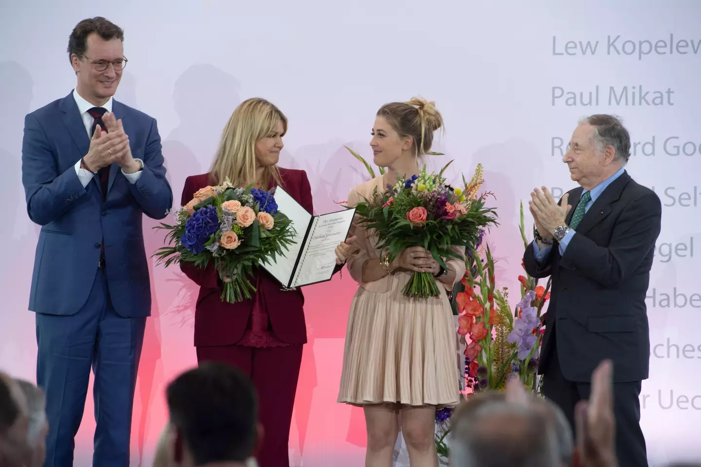 Todt appeared with Schumacher's family to accept an award on the legendary racing driver's behalf earlier this year.