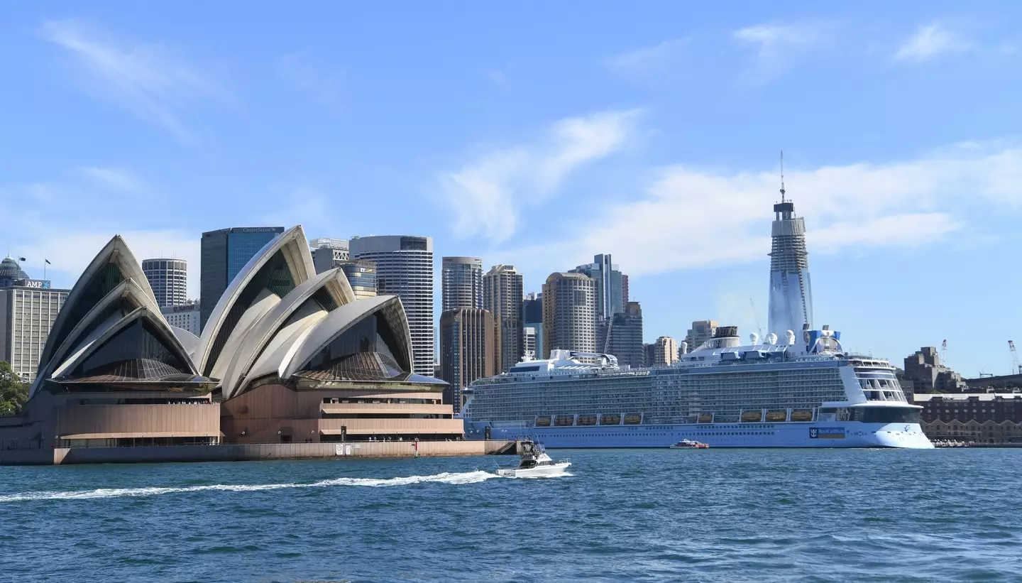 A Royal Caribbean cruise ship in Sydney Harbour, Australia (James D. Morgan/Getty Images)