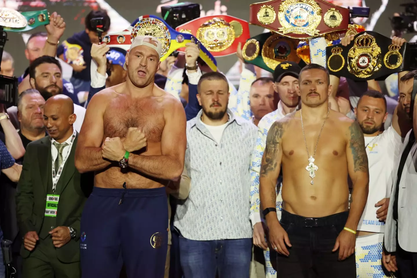 Fury had some explosive words for Usyk (Richard Pelham/Getty Images)