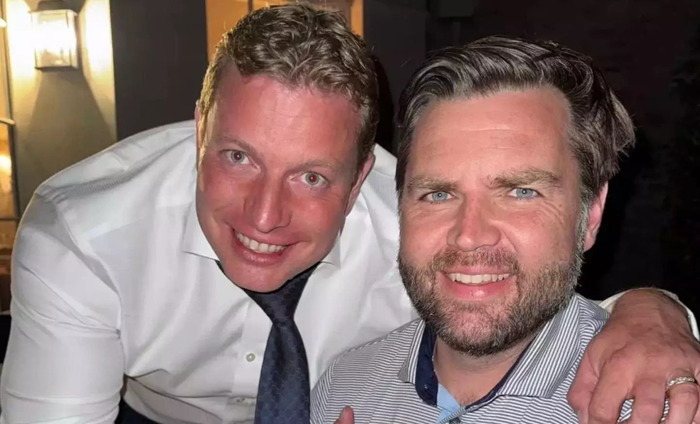 Skinner sparked controversy when he posted a picture with Vice President JD Vance in August this year (X/@iamtomskinner)