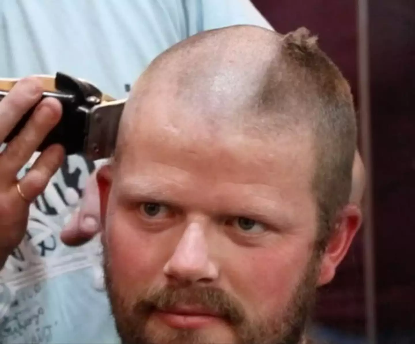 Scott Sibley shaved his head back in 2018 to support and comfort his young daughter who was battling cancer.