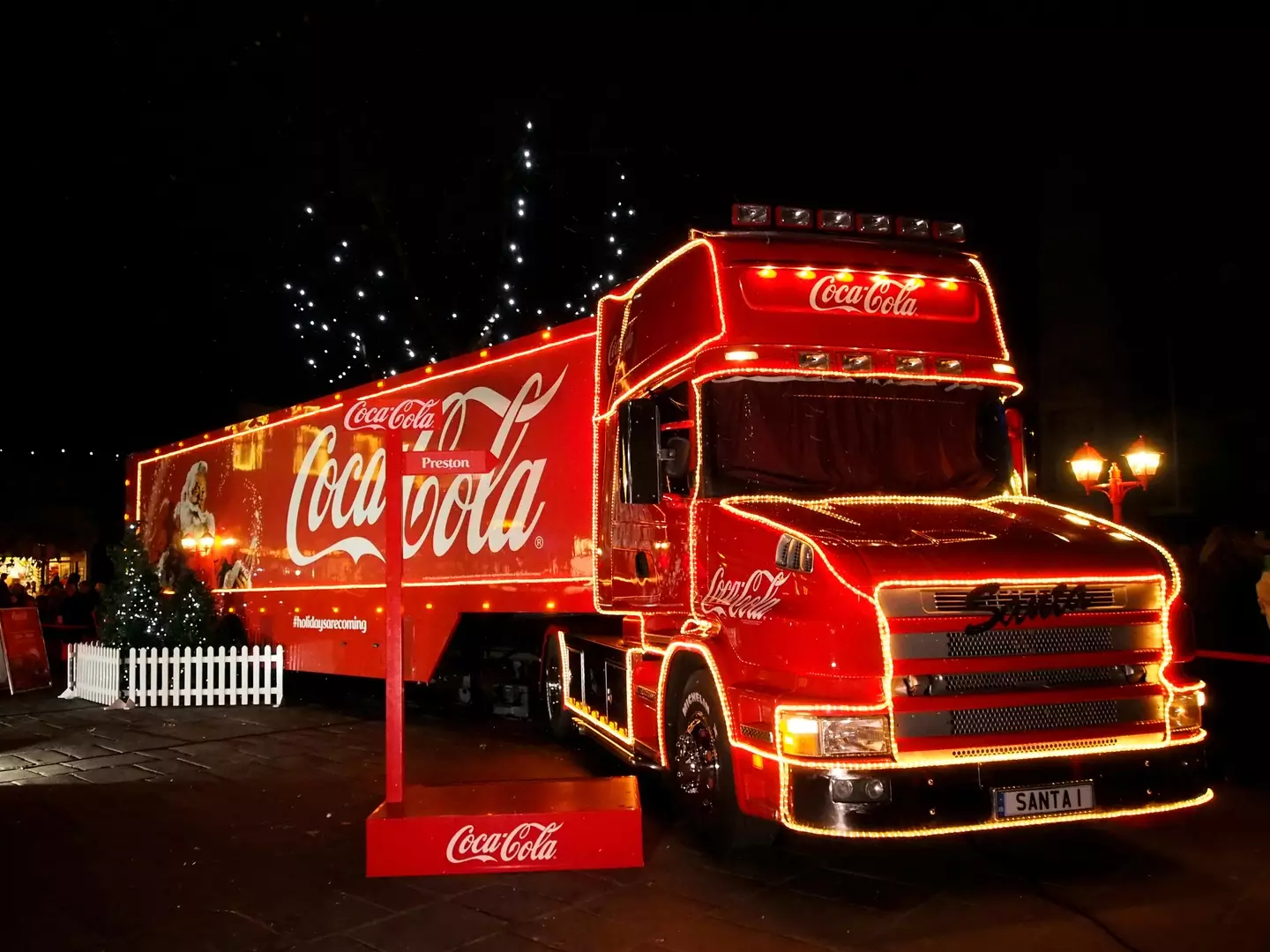 The truck is currently on tour.