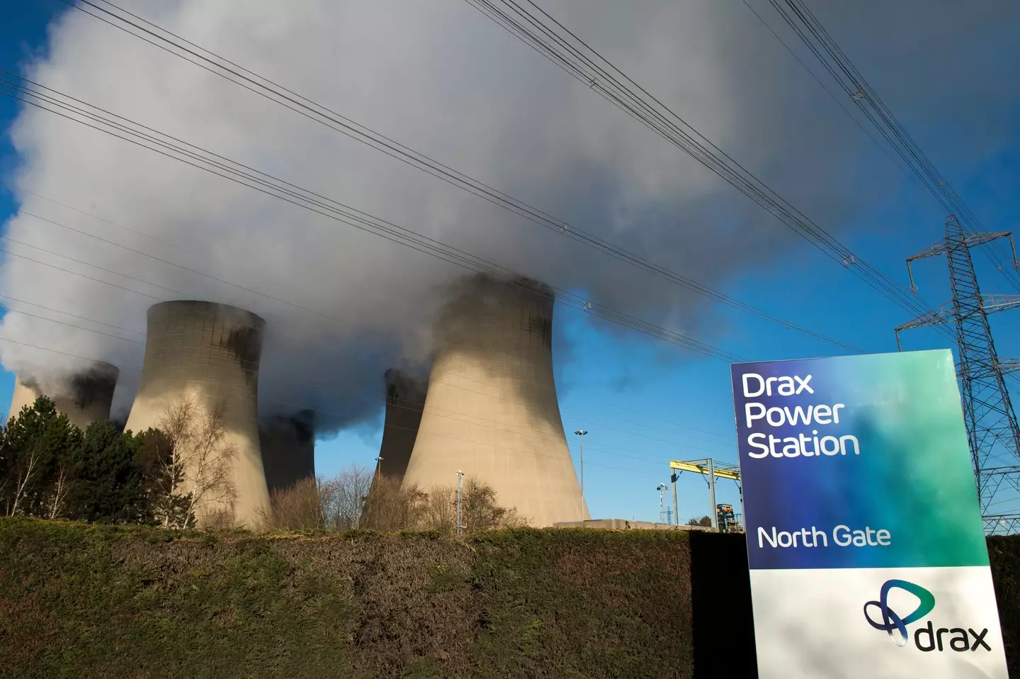Coal fired plants at Drax power station in Yorkshire will be activated.