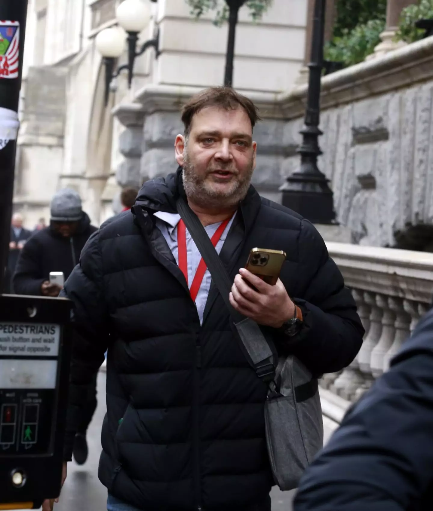 Ferenc Sumegi strained his back while lifting a tray.