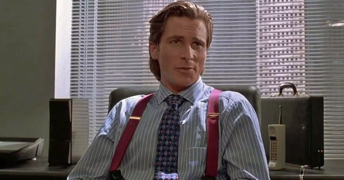 Christian Bale as Patrick Bateman in American Psycho.