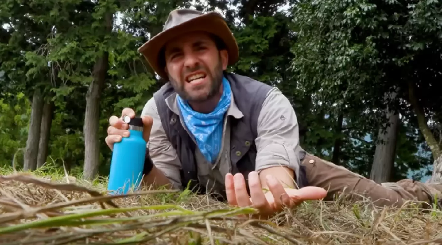 Wildlife expert Coyote Peterson regularly lets animals bite him on his show. (YouTube/Brave Wilderness/Inside Edition)