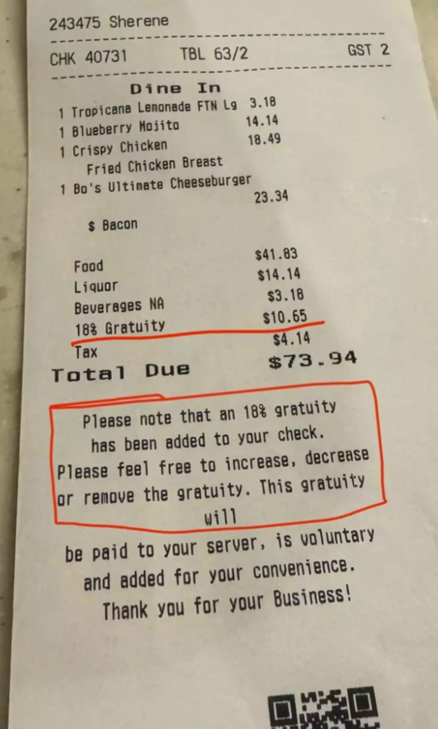 The bill in question.