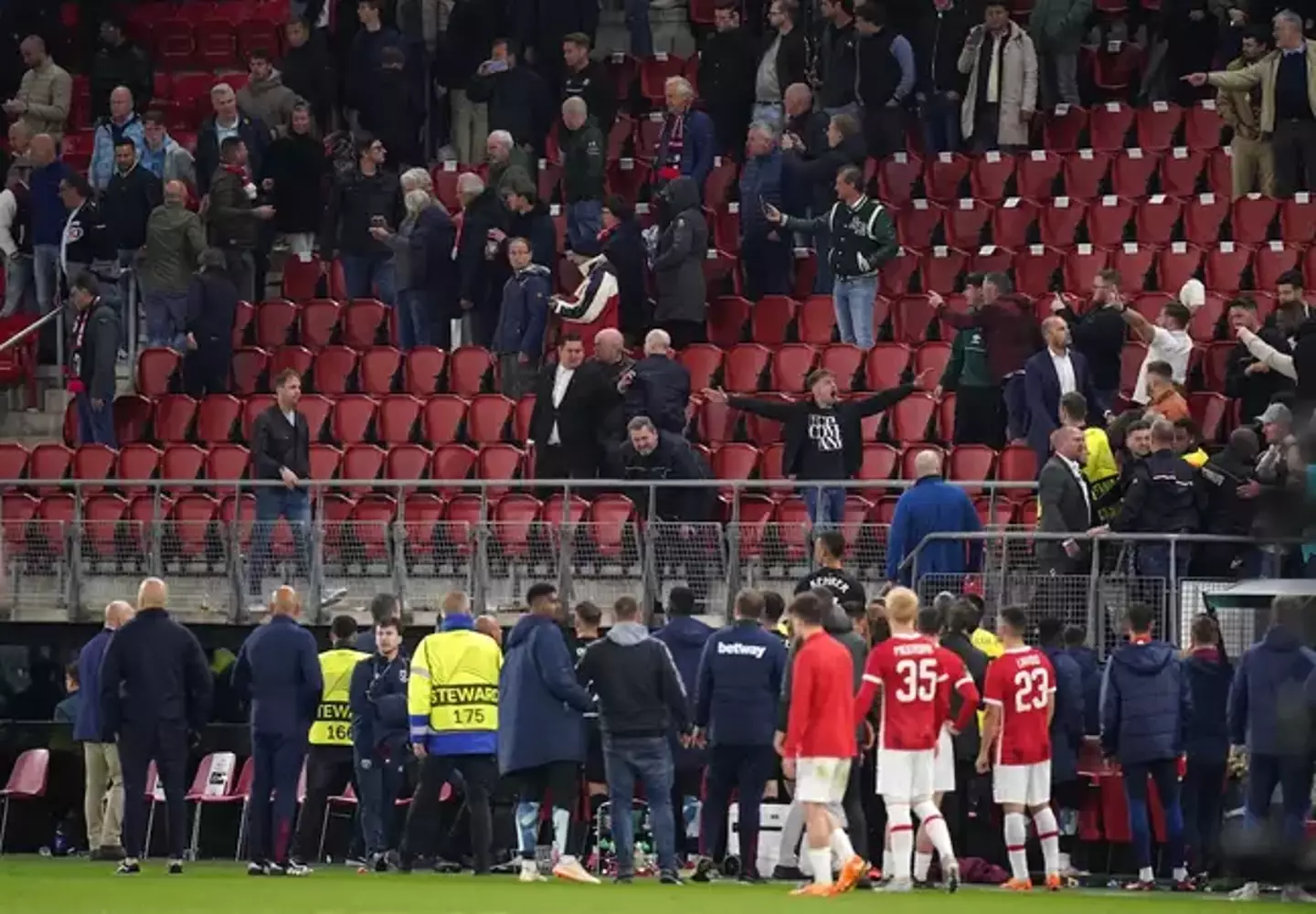 AZ Alkmaar have since apologised for the violence.