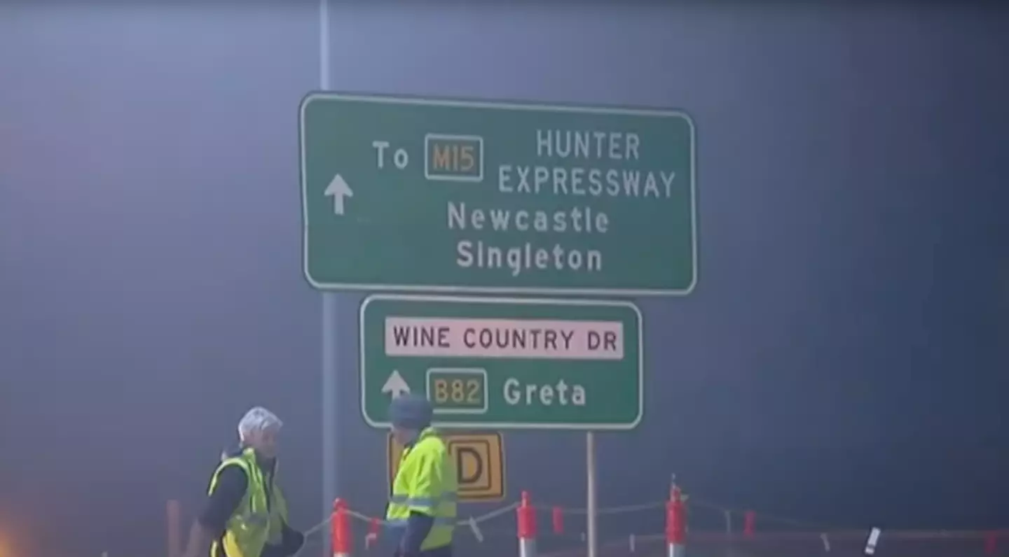 The incident occurred during foggy conditions at a roundabout on Wine Country Drive in the town of Greta, New South Wales, police have said.