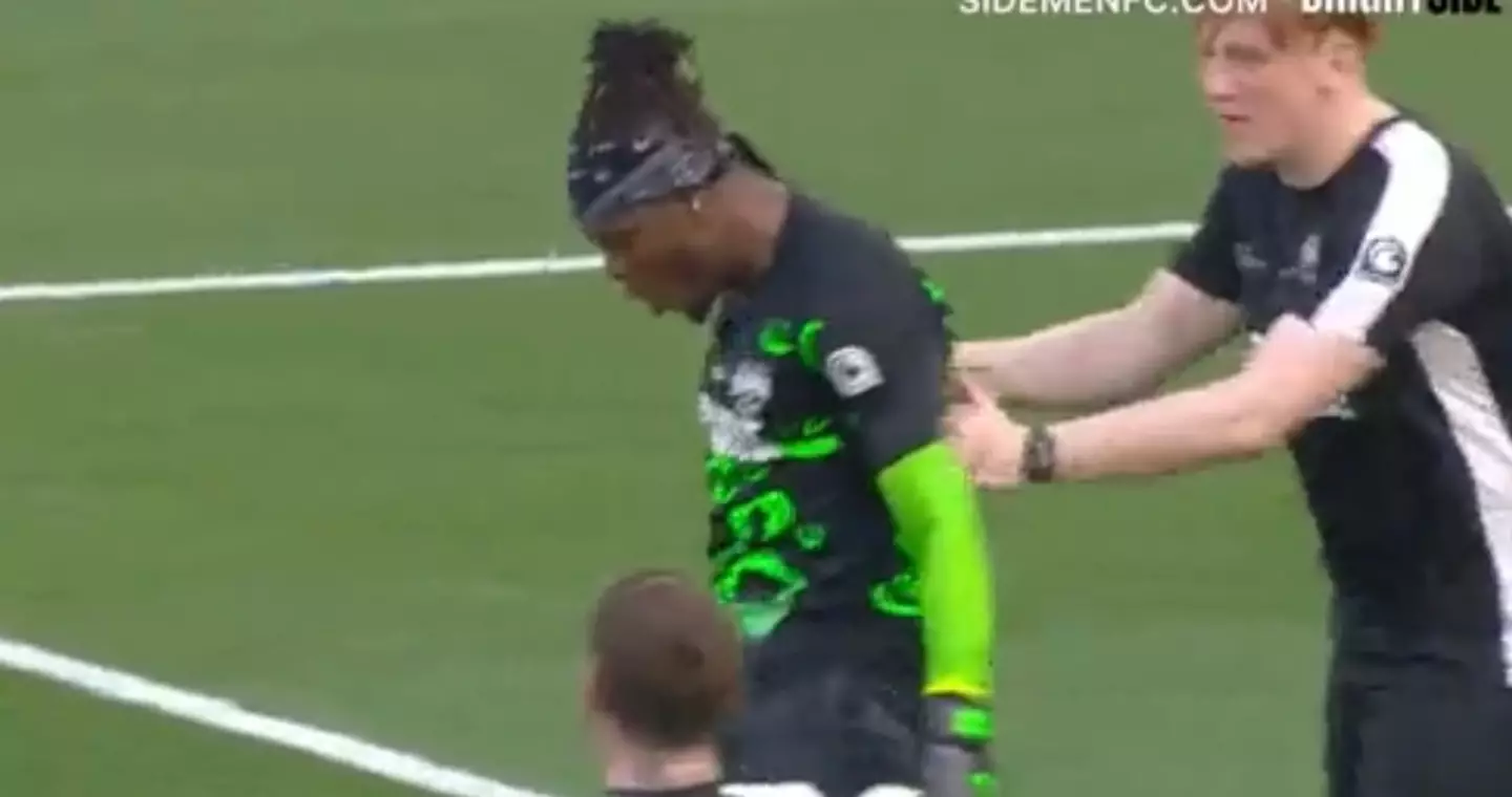 KSI saves penalty at Sidemen Charity Match