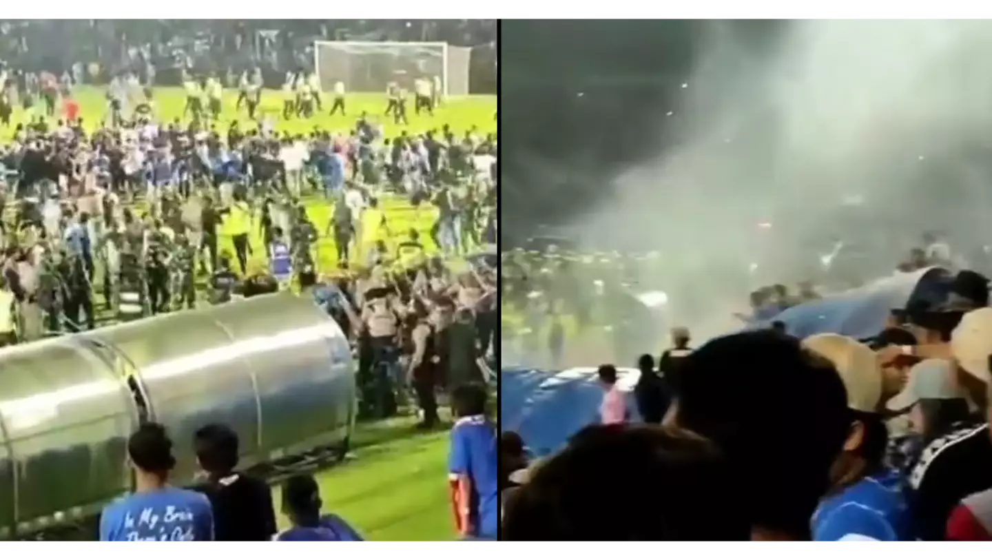 At least 125 football fans dead after massive riot breaks out at match