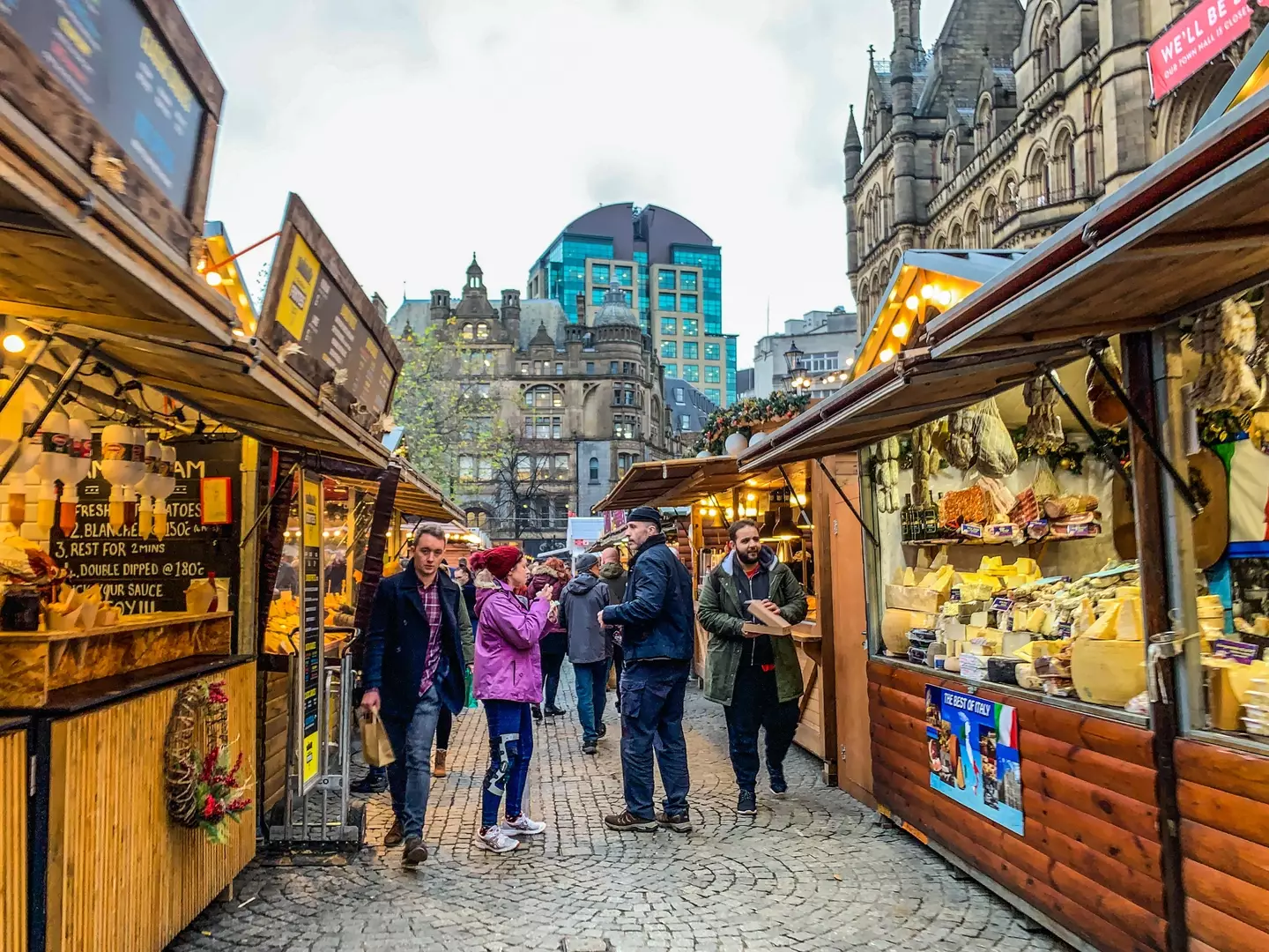 Manchester Christmas markets are amongst the biggest in Europe.