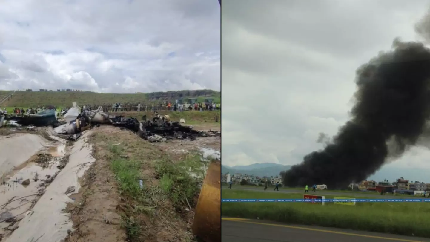 Plane crashes during takeoff killing all 18 passengers with only pilot surviving