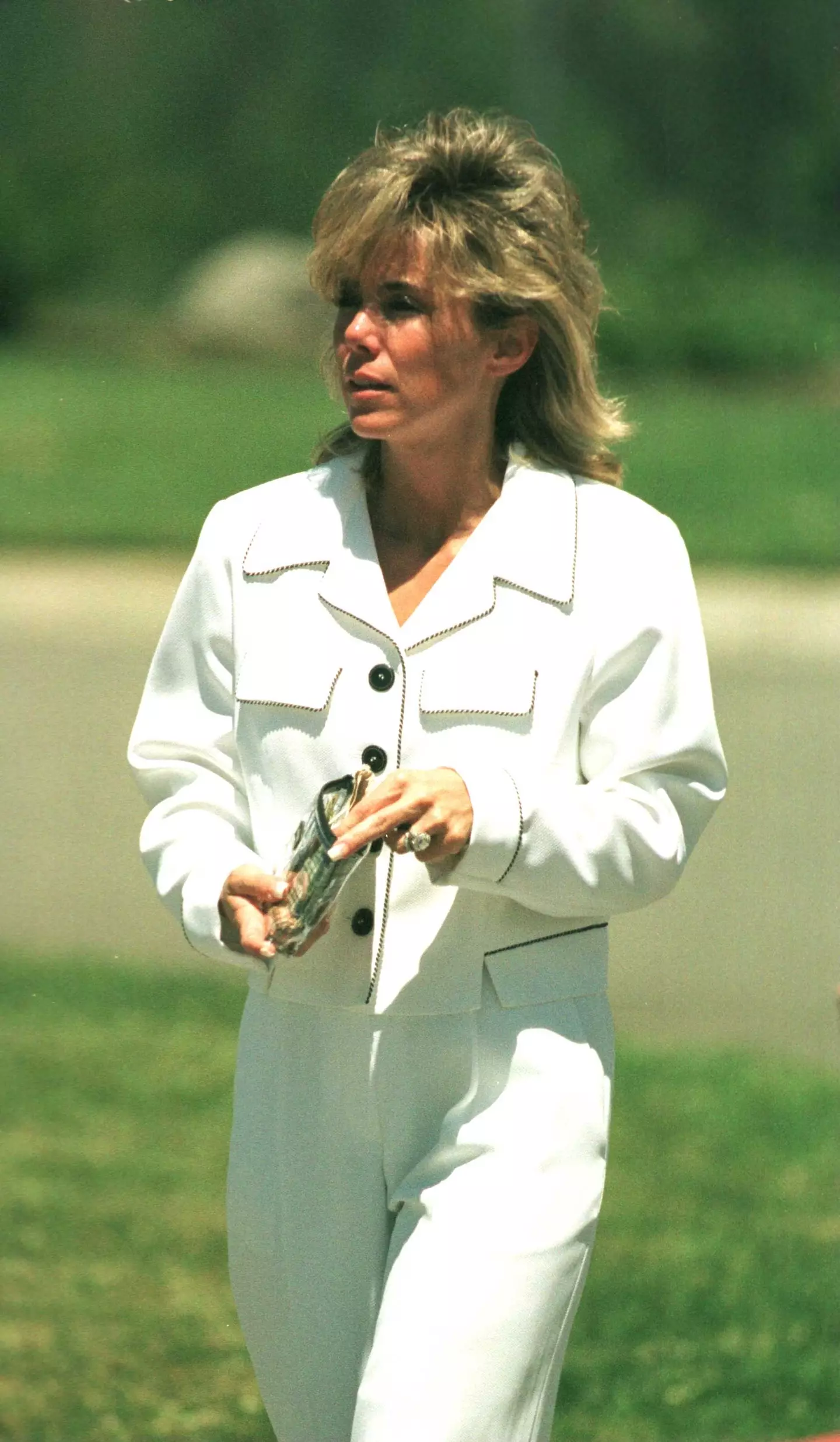 Tammi Menendez visiting Erik in prison on the day of their marriage (Chris Morton via Getty Images)