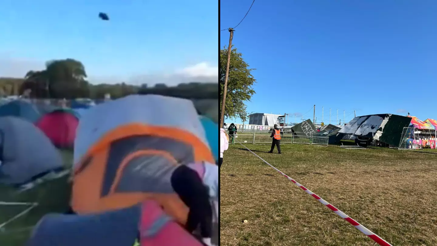 Leeds Festival stages 'lost' and people urged to 'stay in tents' as winds batter site in weather chaos