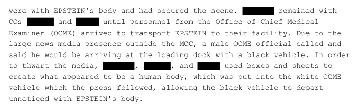 Documents in the Epstein files reveal the ruse (DoJ)