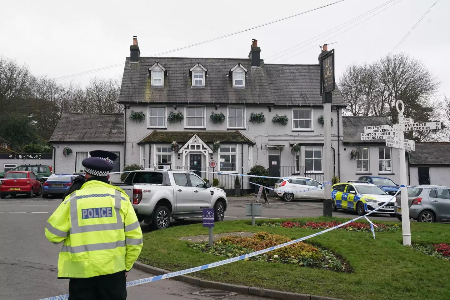 A woman was shot dead at the Three Horseshoes pub on Valentine's Day (Gareth Fuller/PA Wire)