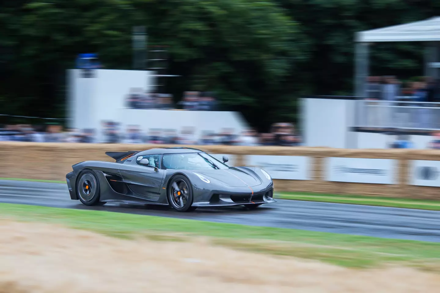 World's fastest car set to hit new record speed and it'll need a lot of road 1 The Koenigsegg Jesko Absolut in action. (Martyn Lucy/Getty Images)