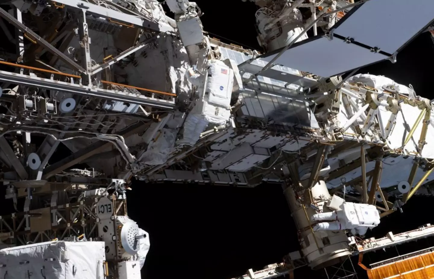 NASA said the tools 'were not needed for the remainder of the spacewalk'.