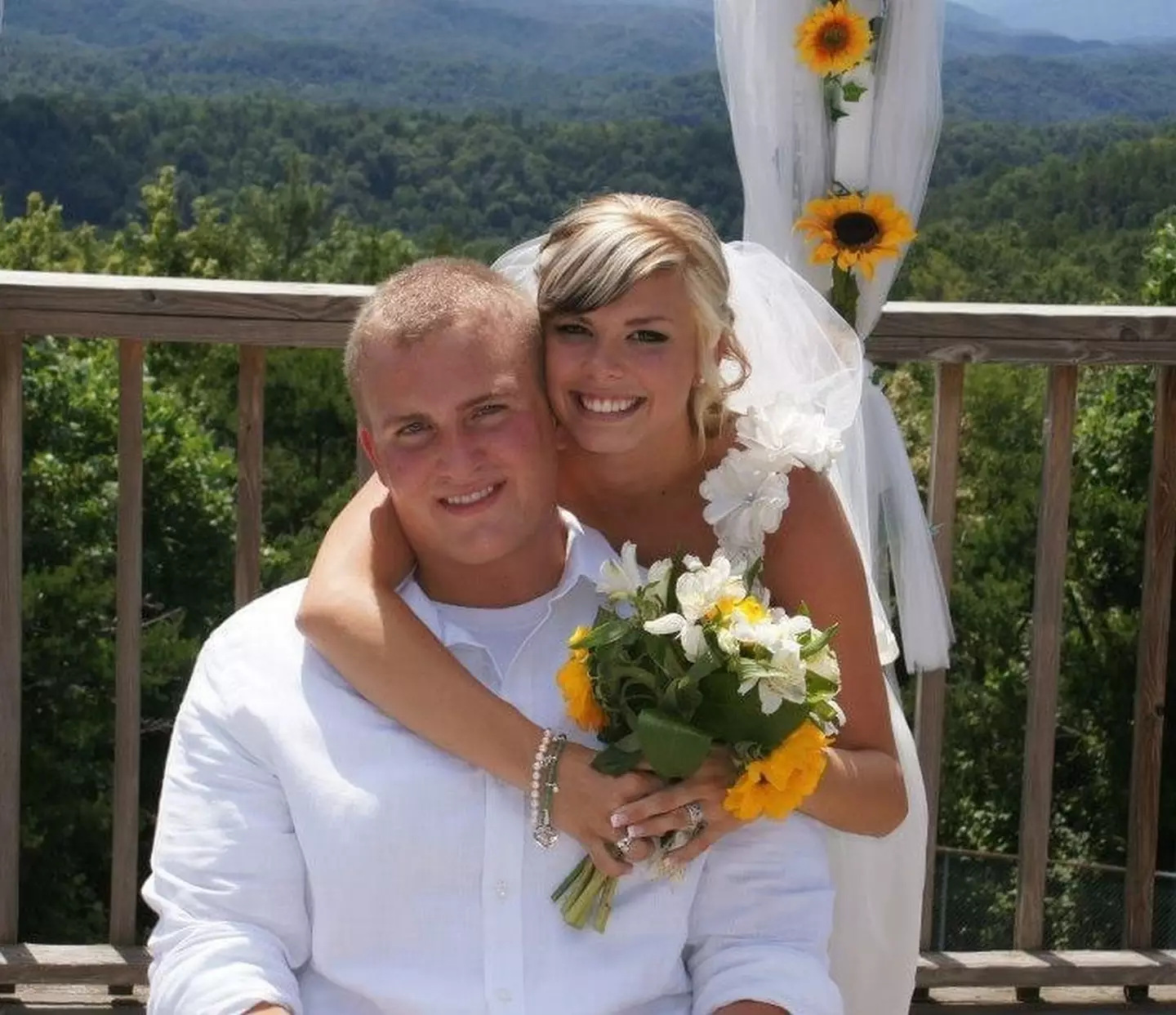 Desiree and Bryant on their wedding day in 2012.