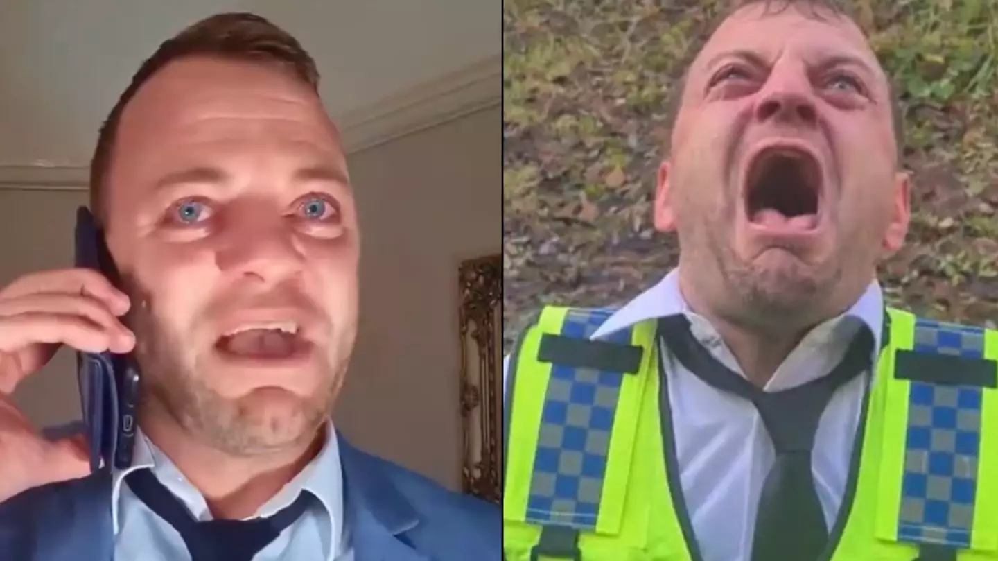 Man behind 'British Cop Screaming' TikTok meme reveals why he does it