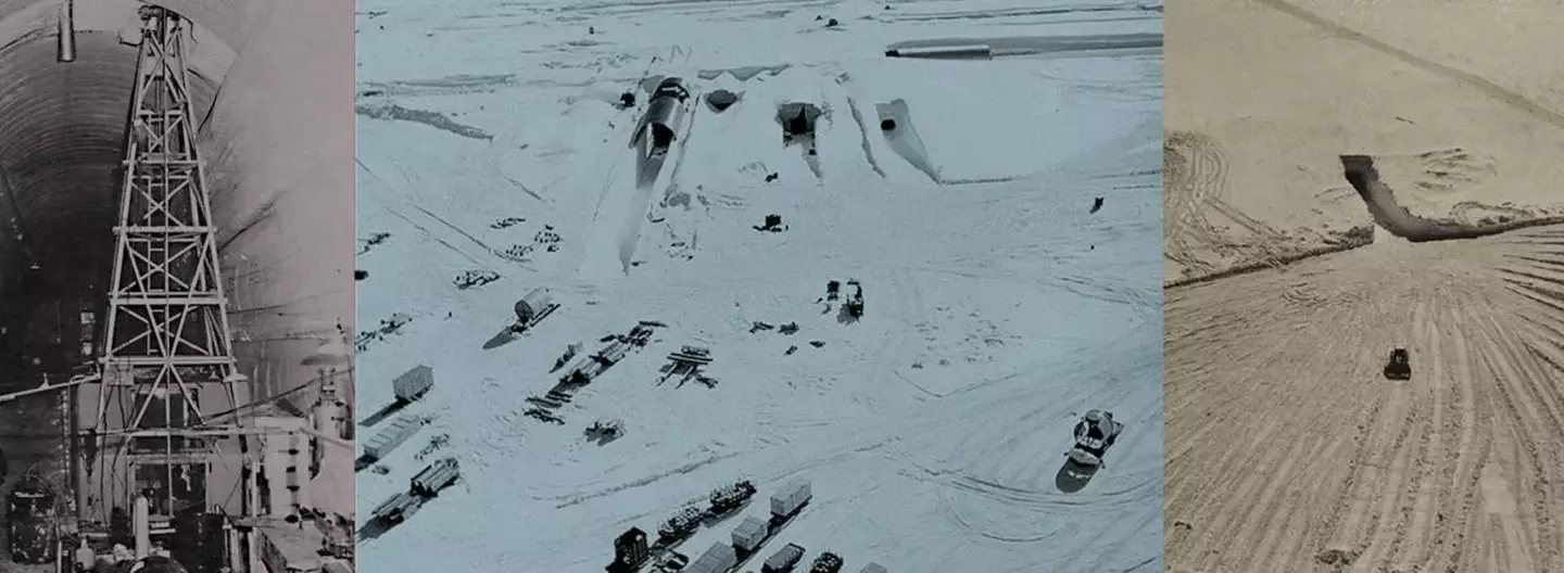 The construction stage of Camp Century (NASA)