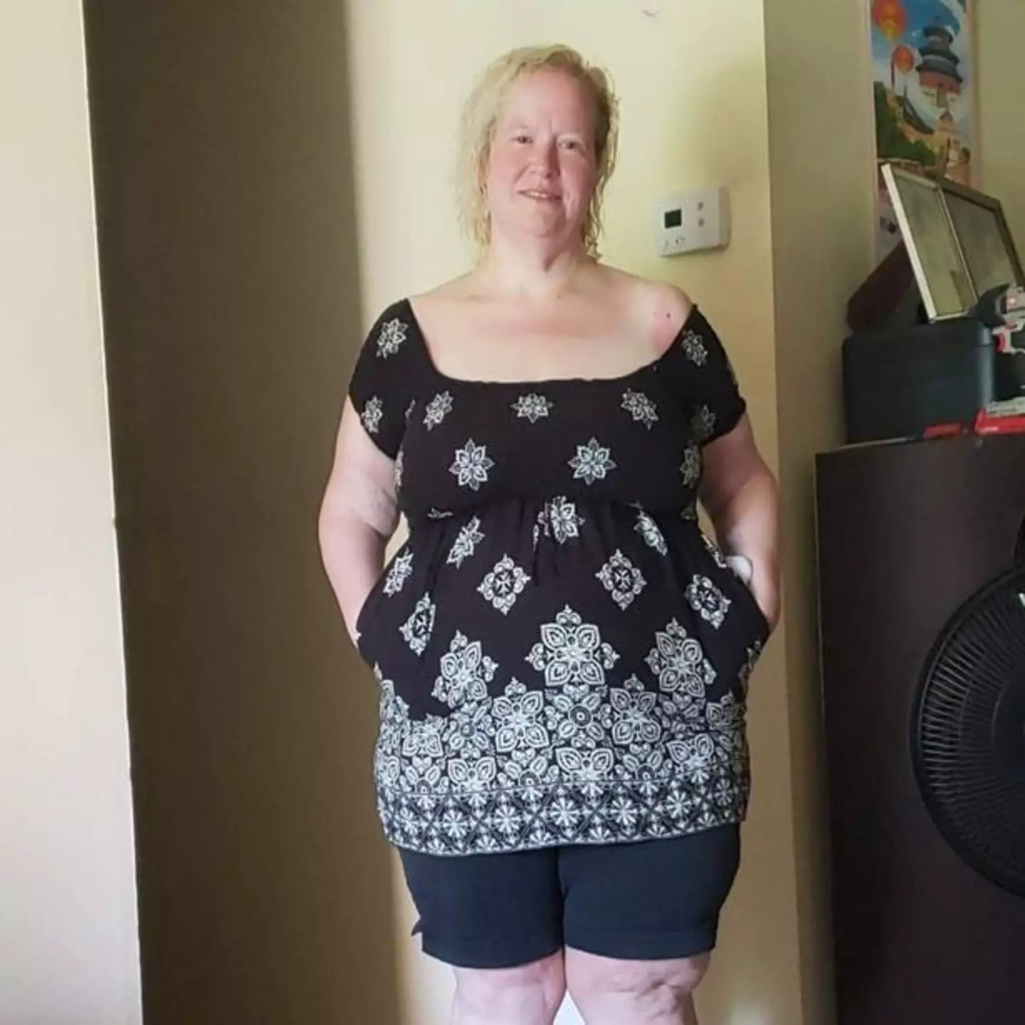 Tamy has lost a lot of weight.