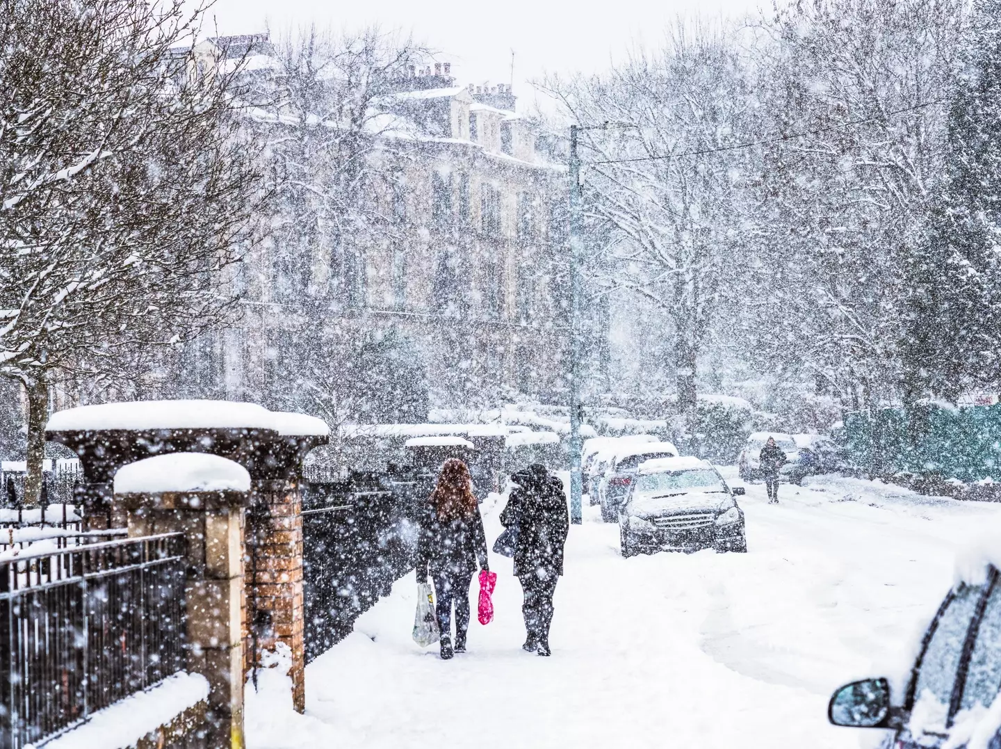 The UK has been hit by a 'cold plunge of Arctic air'.
