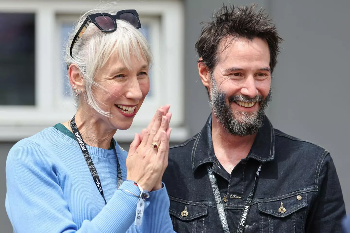 Reeves is currently reported to be in a relationship with Alexandra Grant (Qian Jun/MB Media/Getty Images)