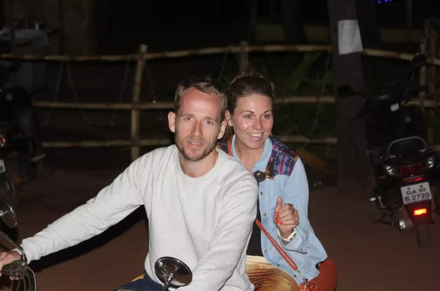 Jonnie Irwin with his wife, Jessica Holmes.