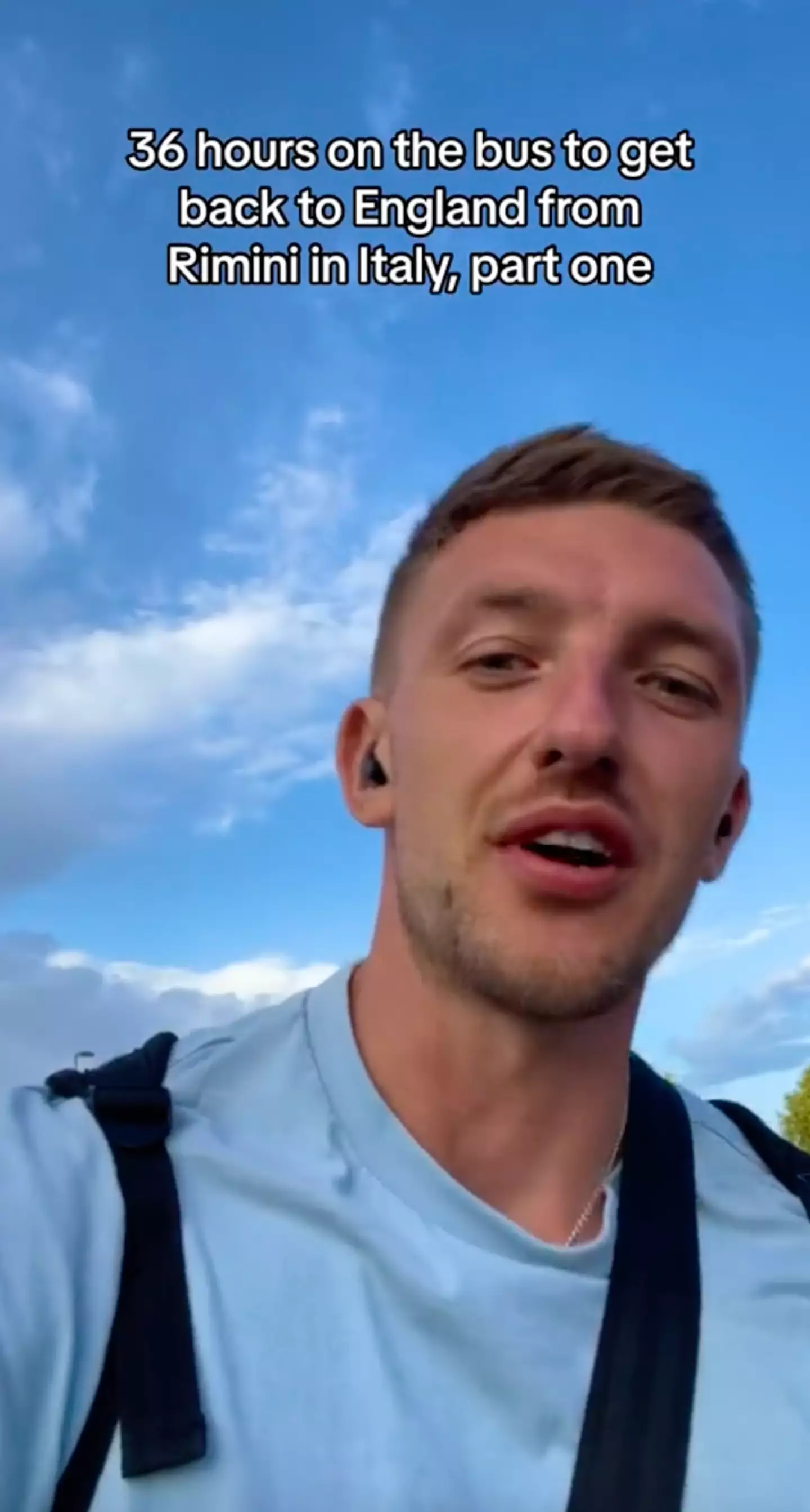 The man was made to take a bus for over day following the air traffic control system issues.