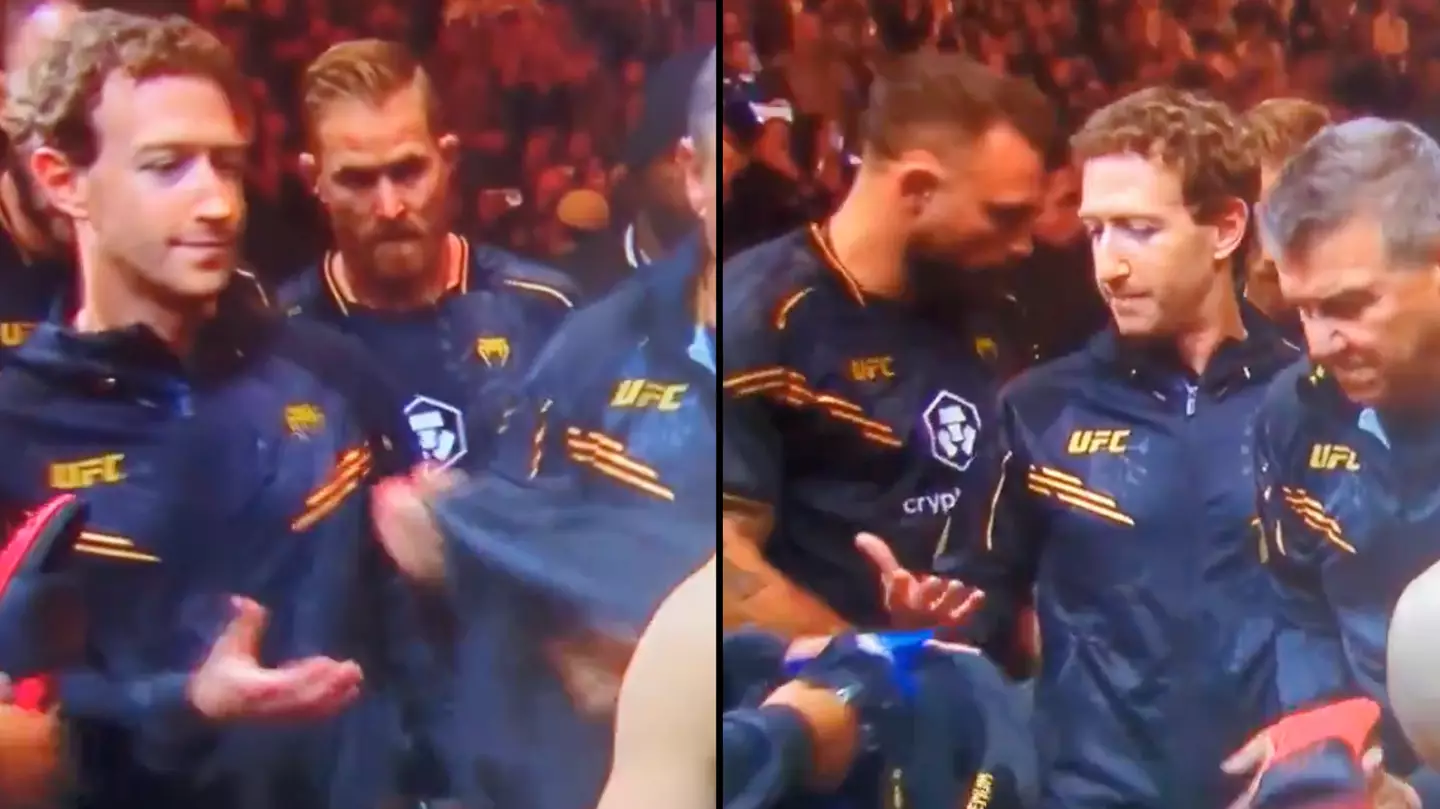 Mark Zuckerberg's 'awkward' moment at UFC has people seriously cringing