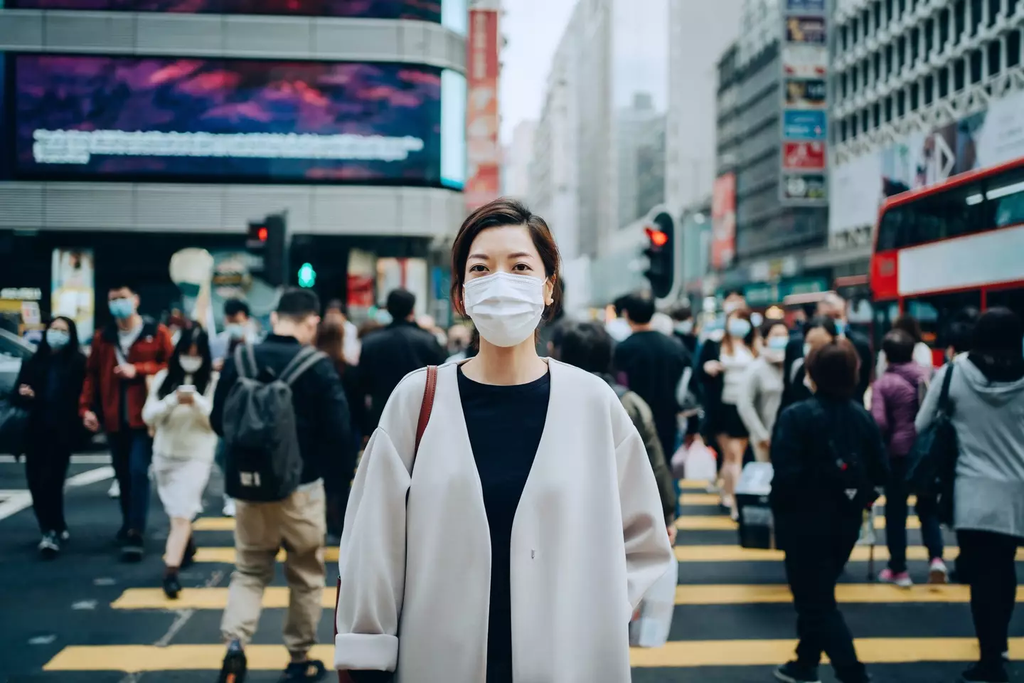 The UKHSA is urging people to wear masks this winter (Getty Stock)