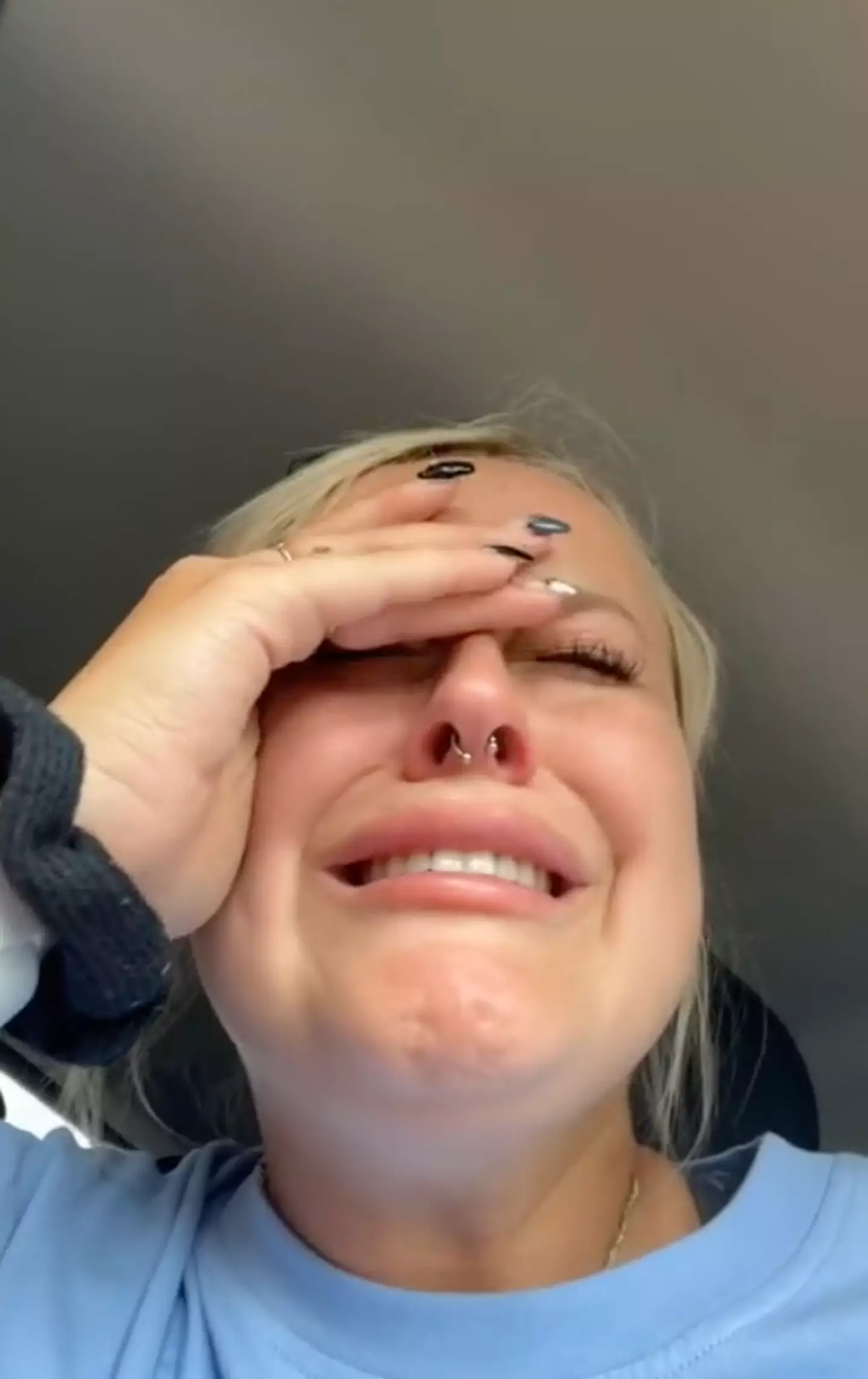 She was left completely mortified (@lanicole001/TikTok)