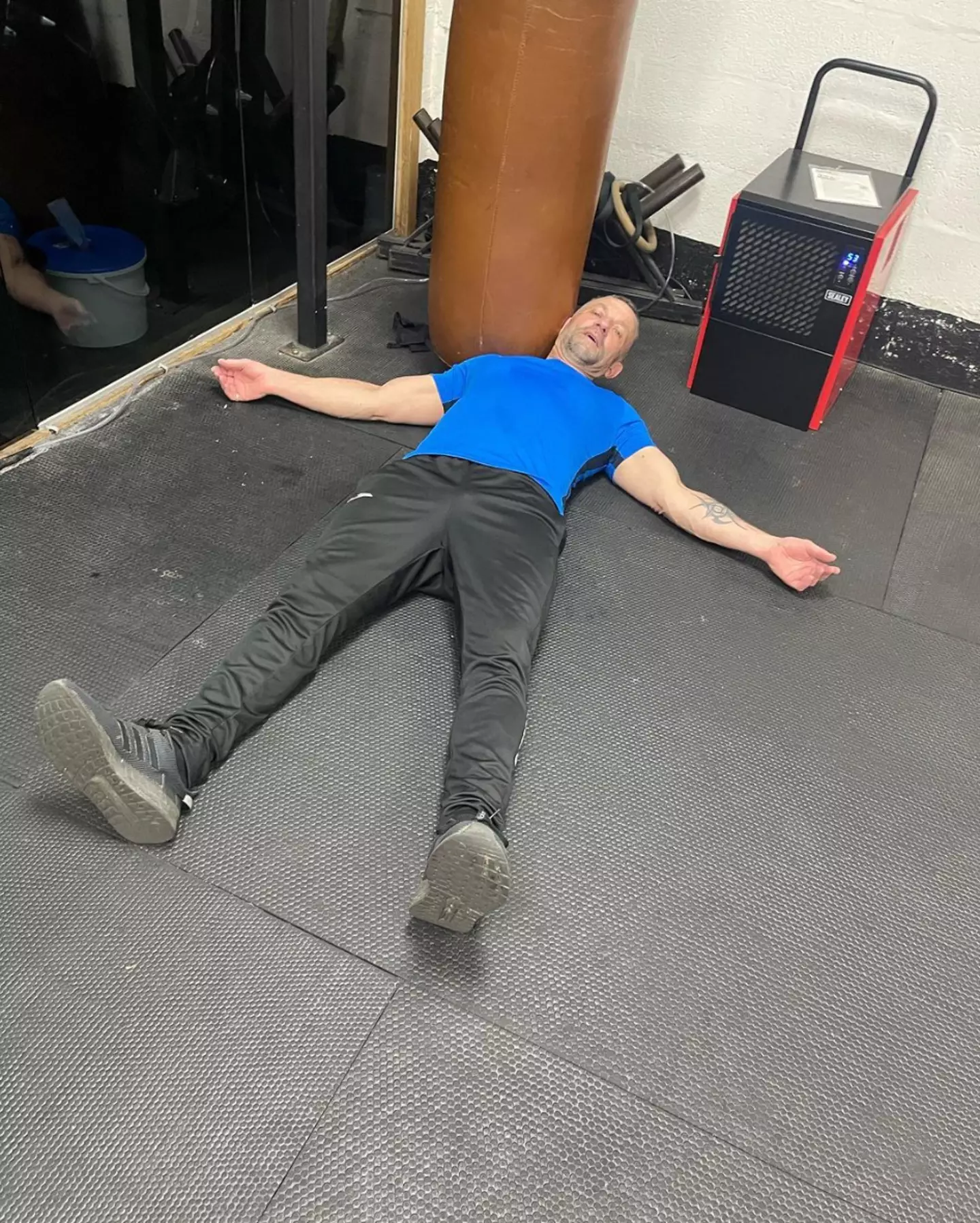 Colbran after circuit training a few weeks ago.