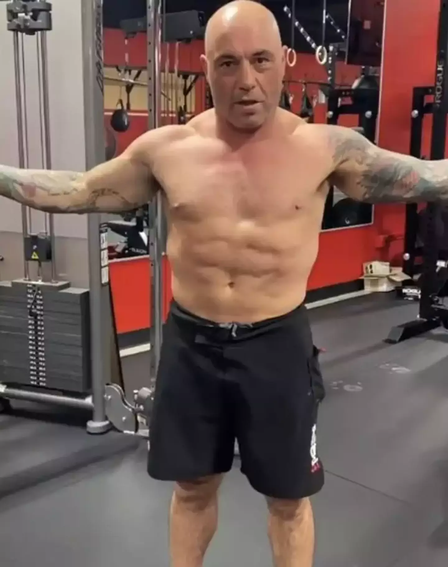Rogan lost a ton of weight.