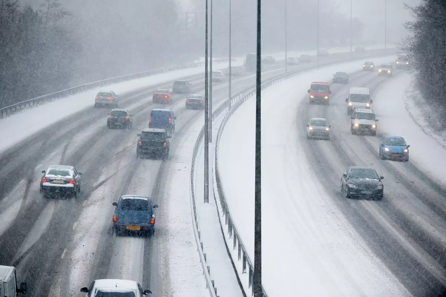 A polar vortex 'snow bomb' is currently battering the UK.