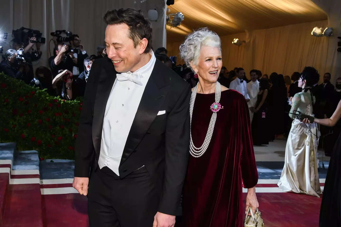 Elon Musk and his mother Maye (
