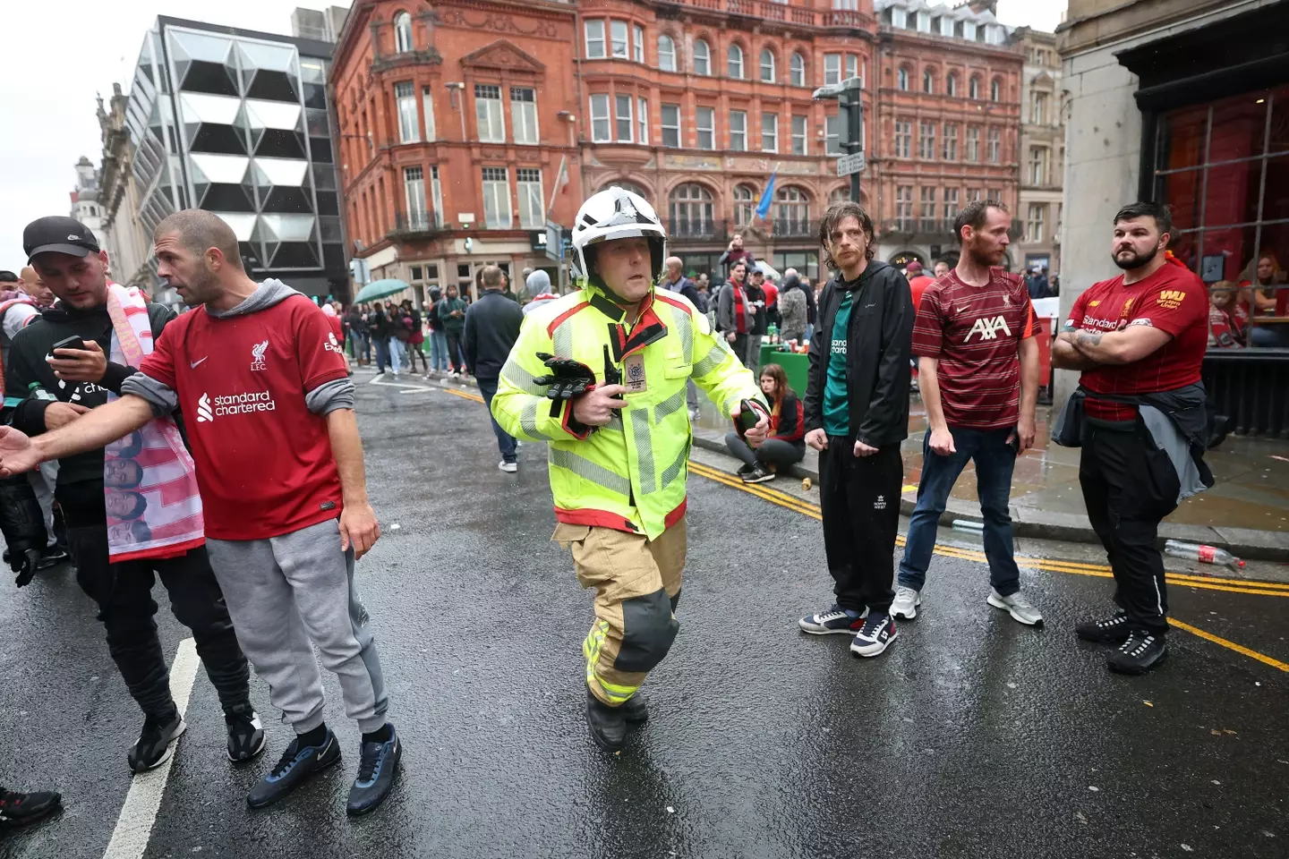 The incident took place at the trophy parade celebration following Liverpool's Premier League win (Getty Images)