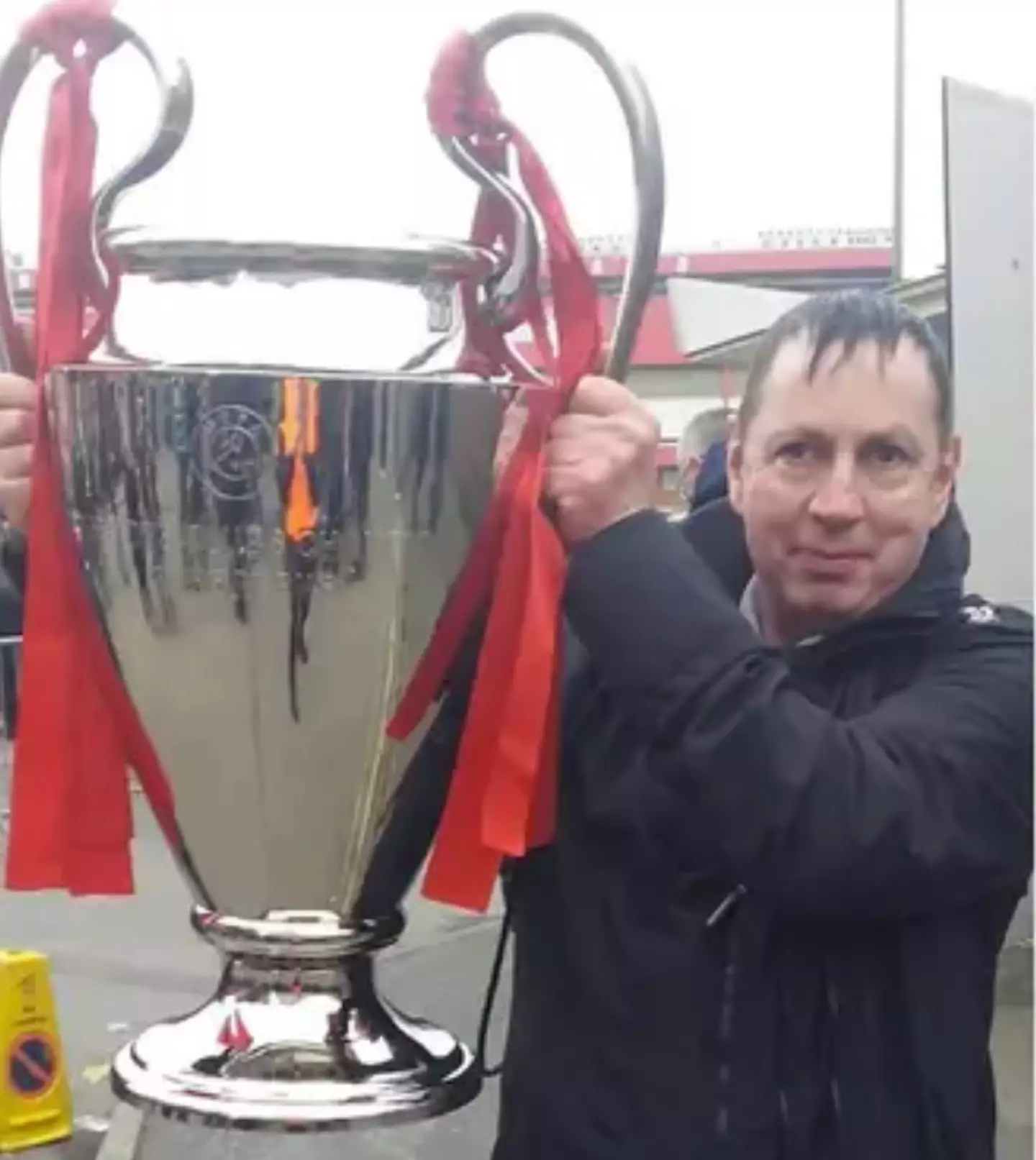 The Nottingham Forest fan put his life at risk for the benefit of other passengers (Facebook)