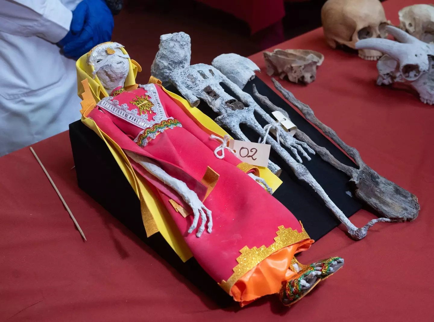 The ‘alien mummies’ were found in Peru last October.