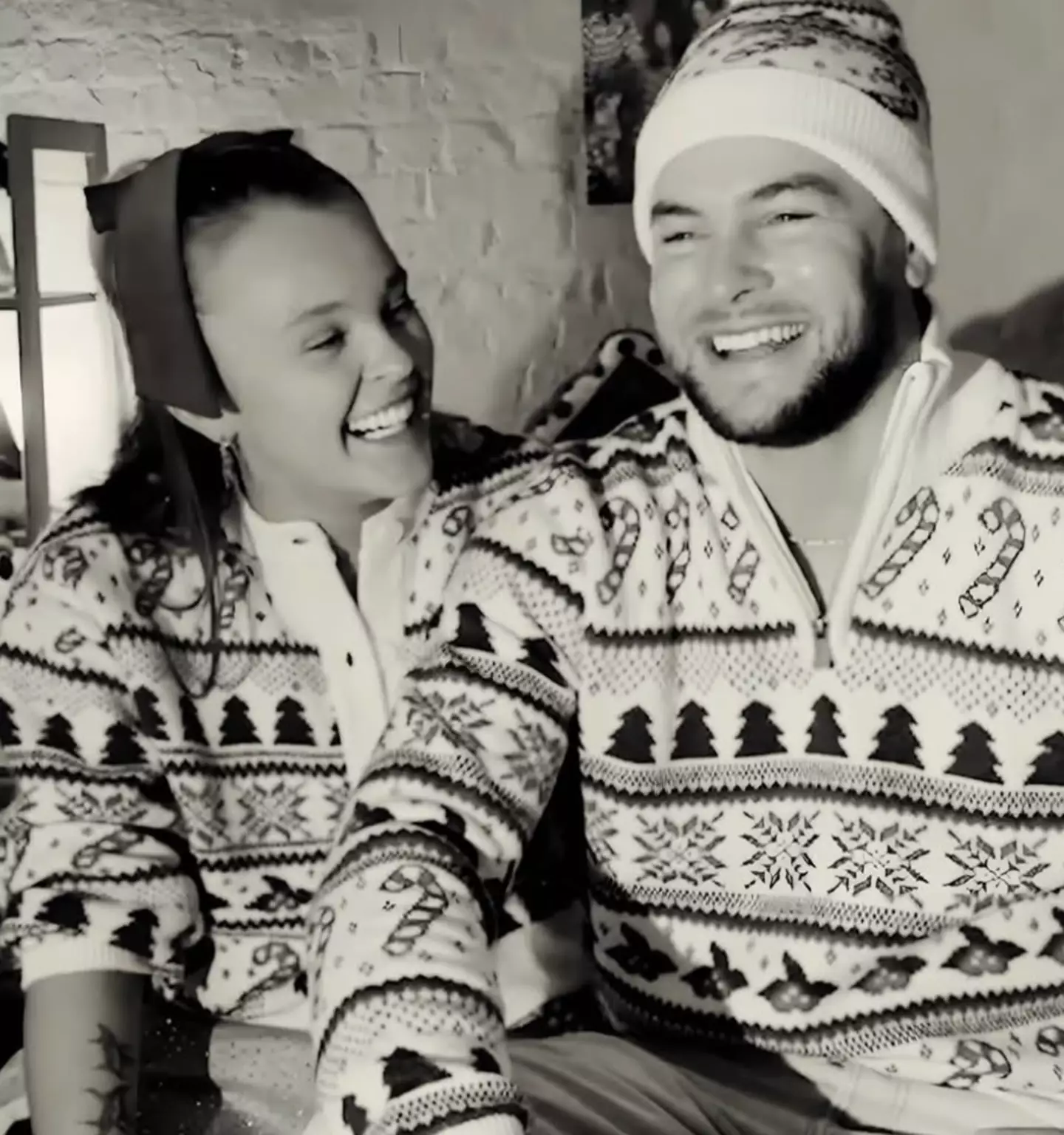 The couple had their first Christmas together last year (Instagram/@chrishughesofficial)