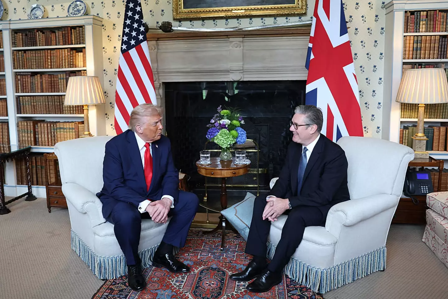 Trump and Starmer's meeting definitely went better than the helicopter trip (Anna Moneymaker/Getty Images)