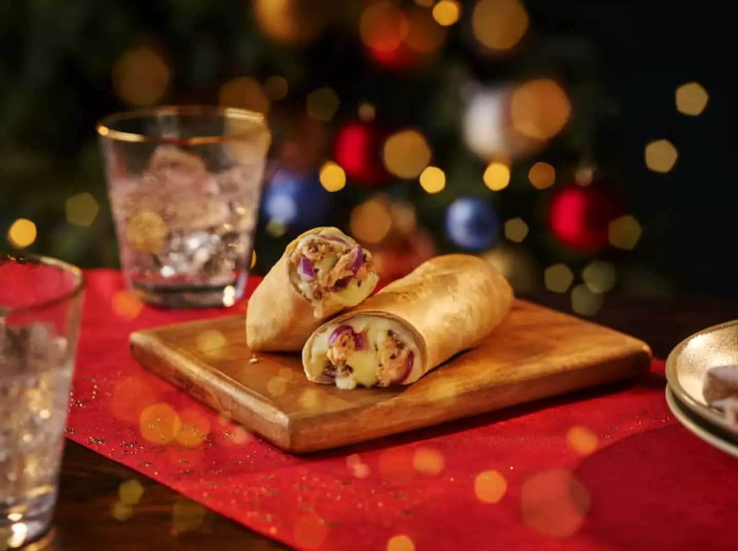 The Christmas-themed wrap will provide an alternative to meal deals (Domino's)