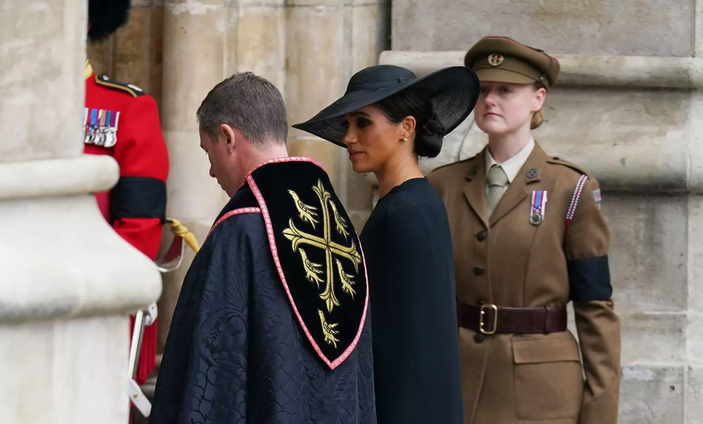 Meghan Markle at the Queen's funeral.